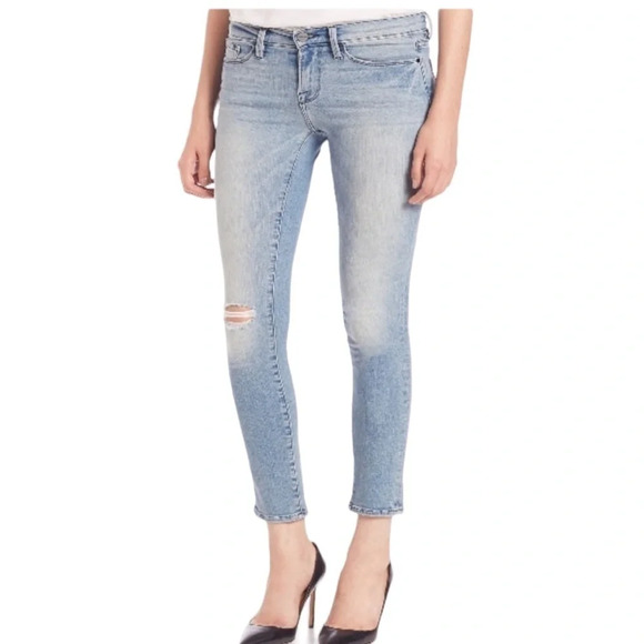 Frame Mid Rise Skinny Jean in East Chester - Picture 1 of 7